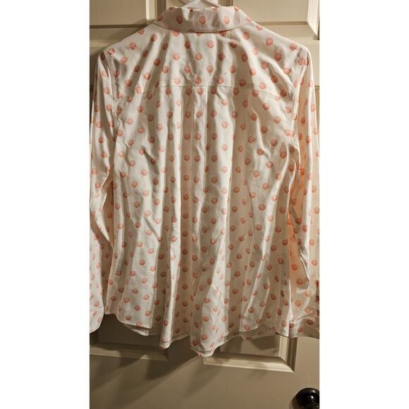 NWOT Chico's Size 1 (M or 8) Long Sleeve Shell patterned blouse - Picture 4 of 4